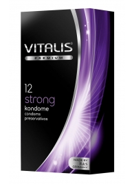 Презервативы с утолщённой стенкой VITALIS PREMIUM strong - 12 шт. - Vitalis - купить с доставкой в Абакане