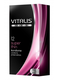 Ультратонкие презервативы VITALIS PREMIUM super thin - 12 шт. - Vitalis - купить с доставкой в Абакане