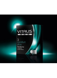 Контурные презервативы VITALIS PREMIUM comfort plus - 3 шт. - Vitalis - купить с доставкой в Абакане