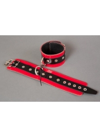 Красные лакированные наручники с клёпками - Подиум - купить с доставкой в Абакане