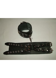 Чёрные кожаные наручники  Крест  без подкладки - Подиум - купить с доставкой в Абакане