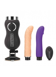 Портативная секс-машина Thrusting Compact Sex Machine c 2 насадками - Lux Fetish - купить с доставкой в Абакане