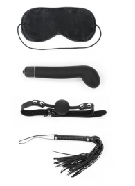 БДСМ-набор Deluxe Bondage Kit: маска, вибратор, кляп, плётка - Lovetoy - купить с доставкой в Абакане