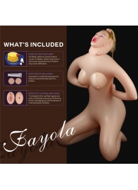 Надувная секс-кукла Fayola - Lovetoy - в Абакане купить с доставкой