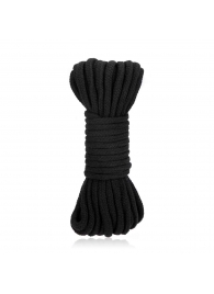 Черная хлопковая веревка для связывания Bondage Rope - 10 м. - Lux Fetish - купить с доставкой в Абакане