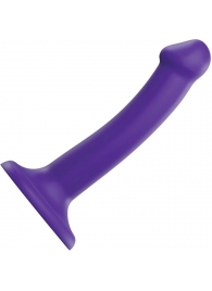 Фиолетовый фаллоимитатор-насадка Strap-On-Me Dildo Dual Density size S - 17 см. - Strap-on-me - купить с доставкой в Абакане