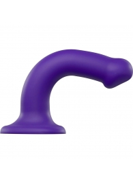 Фиолетовый фаллоимитатор-насадка Strap-On-Me Dildo Dual Density size M - 18 см. - Strap-on-me - купить с доставкой в Абакане