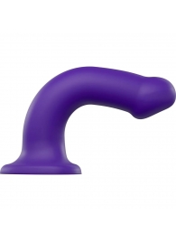 Фиолетовый фаллоимитатор-насадка Strap-On-Me Dildo Dual Density size L - 19 см. - Strap-on-me - купить с доставкой в Абакане