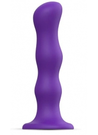 Фиолетовая насадка Strap-On-Me Dildo Geisha Balls size XL - Strap-on-me - купить с доставкой в Абакане