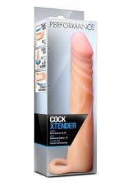 Телесная насадка на пенис Cock Xtender - 17,7 см. - Blush Novelties - #SOTBIT_REGIONS_UF_V_REGION_NAME# купить с доставкой
