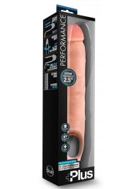 Телесная насадка-удлинитель 11.5 Inch Silicone Cock Sheath Penis Extender - 29,2 см. - Blush Novelties - #SOTBIT_REGIONS_UF_V_REGION_NAME# купить с доставкой