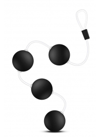 Черные анальные шарики Pleasure Balls - 38,1 см. - Blush Novelties