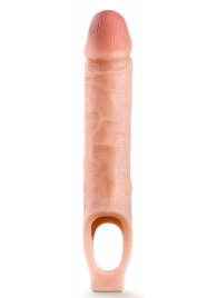Телесная насадка на пенис 10 Inch Cock Sheath Extender - 25 см. - Blush Novelties - #SOTBIT_REGIONS_UF_V_REGION_NAME# купить с доставкой