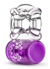 Фиолетовое эрекционное виброкольцо Pleaser Rechargeable C-Ring - Blush Novelties - в Абакане купить с доставкой