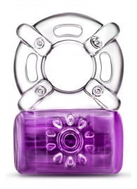 Фиолетовое эрекционное виброкольцо One Night Stand Vibrating C-Ring - Blush Novelties - в Абакане купить с доставкой