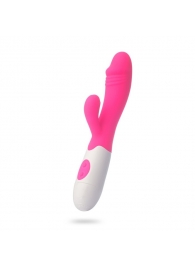 Розовый вибратор-кролик WOW с 30 режимами вибрации - 19,5 см. - Сима-Ленд