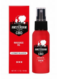 Стимулирующее массажное масло CBD from Amsterdam Massage Oil - 50 мл. - Shots Media BV - купить с доставкой в Абакане