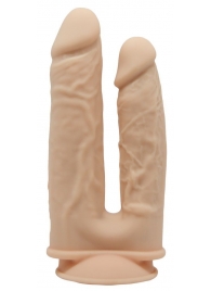 Телесный анально-вагинальный фаллоимитатор Model 1 - Adrien Lastic