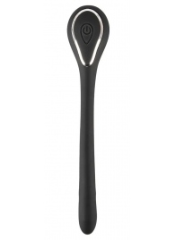 Черный гибкий уретральный стимулятор с вибрацией Vibrating Bendable Dilator - 13,5 см. - Orion - купить с доставкой в Абакане