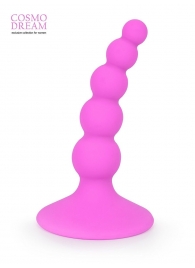 Розовая анальная втулка-елочка - 9,5 см. - Bior toys