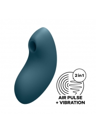Синий вакуум-волновой вибростимулятор Vulva Lover 2 - Satisfyer