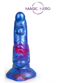 Фантазийный разноцветный фаллоимитатор на присоске - 21 см. - Bior toys