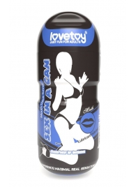 Мастурбатор-ротик с вибрацией Sex In A Can Mouth Lotus Tunnel - Lovetoy - в Абакане купить с доставкой
