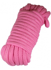 Розовая верёвка для бондажа и декоративной вязки - 10 м. - Eroticon - купить с доставкой в Абакане
