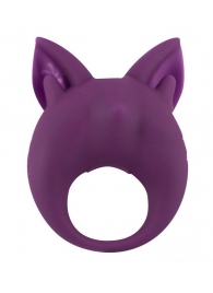 Фиолетовое перезаряжаемое эрекционное кольцо Kitten Kiki - Lola Games - в Абакане купить с доставкой