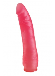 Реалистичная насадка Harness розового цвета - 17 см. - LOVETOY (А-Полимер) - купить с доставкой в Абакане