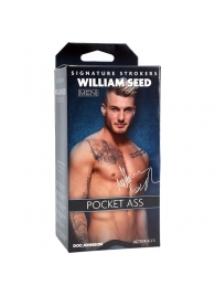 Телесный мастурбатор-анус William Seed Pocket Ass - Doc Johnson - в Абакане купить с доставкой