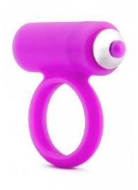 Лиловое эрекционное кольцо с вибрацией - Pink Vibe - в Абакане купить с доставкой