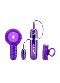 Набор из 2 фиолетовых эрекционных колец с вибрацией - Pink Vibe - в Абакане купить с доставкой