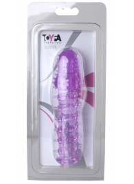 Фиолетовая насадка, удлиняющая половой член, BIG BOY - 13,5 см. - Toyfa Basic - в Абакане купить с доставкой