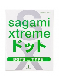 Презерватив Sagami Xtreme Type-E с точками - 1 шт. - Sagami - купить с доставкой в Абакане