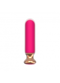 Розовый перезаряжаемый мини-вибратор - 12 см. - I-MOON