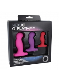 Набор из 3 цветных вибровтулок Nexus G-Play+ Trio - Nexus Range