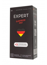 Презервативы EXPERT Surprise Mix - 12 шт.(+3 в подарок) - Expert - купить с доставкой в Абакане