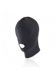 Черный текстильный шлем с прорезью для рта - Notabu - купить с доставкой в Абакане