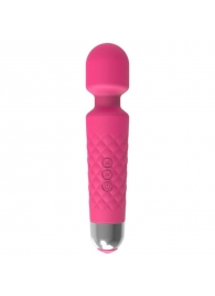 Розовый wand-вибратор с подвижной головкой - 20,4 см. - Сима-Ленд