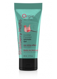 Съедобный интимный гель Orgie Lube Tube Cocktail Strawberry Mojito - 50 мл. - ORGIE - купить с доставкой в Абакане