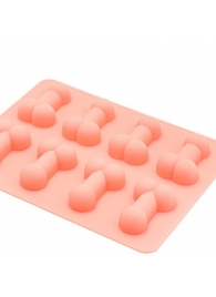 Розовая силиконовая форма с фаллосами - Сима-Ленд - купить с доставкой в Абакане
