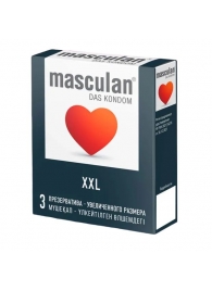Презервативы увеличенного размера Masculan XXL - 3 шт. - Masculan - купить с доставкой в Абакане