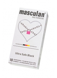 Ультрапрочные презервативы Masculan Ultra Safe Black - 10 шт. - Masculan - купить с доставкой в Абакане