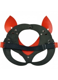 Красно-черная кожаная маска «Кошечка» - Sitabella - купить с доставкой в Абакане