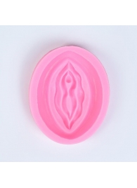 Розовая силиконовая форма в виде вульвы - Сима-Ленд - купить с доставкой в Абакане