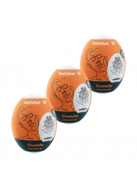 Набор из 3 мастурбаторов-яиц Satisfyer Crunchy - Satisfyer - в Абакане купить с доставкой