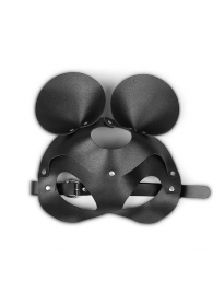 Пикантная черная маска «Озорная мышка» с заклепками - Сима-Ленд - купить с доставкой в Абакане