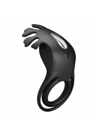 Черное эрекционное кольцо с вибрацией Ruben - Baile - в Абакане купить с доставкой
