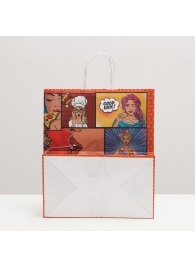 Подарочный крафтовый пакет Pop Art» - 32х19,5х37 см. - Сима-Ленд - купить с доставкой в Абакане